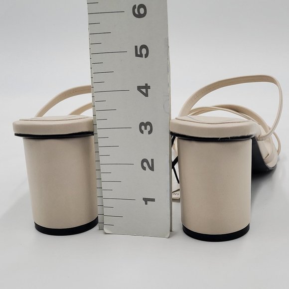 Zara Leather Strappy Heeled Sandals - NWT - Picture 10 of 14